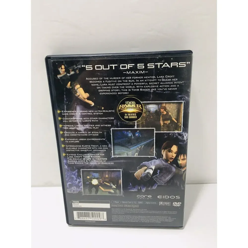 Lara Croft Tomb Raider - The Angel of Darkness (Sony Playstation 2, PS2) Game